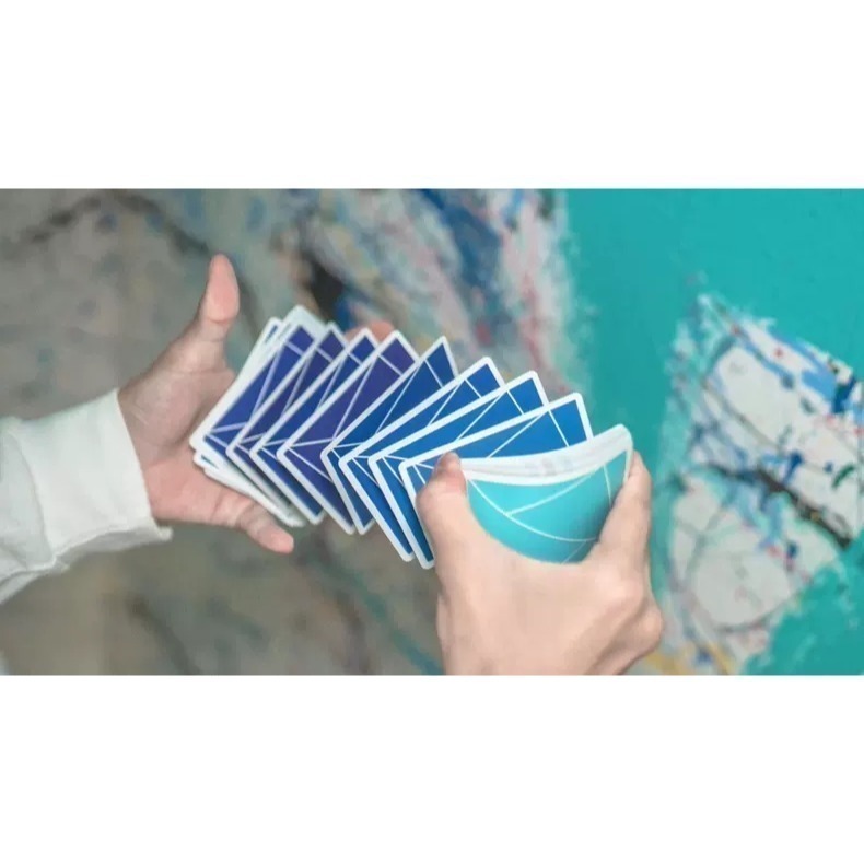 【千葉撲克】現貨 Flexible 漸層藍色 撲克牌 漸變 花切練習牌 tcc 收藏牌紙牌 uspcc 花切 台灣808-細節圖2