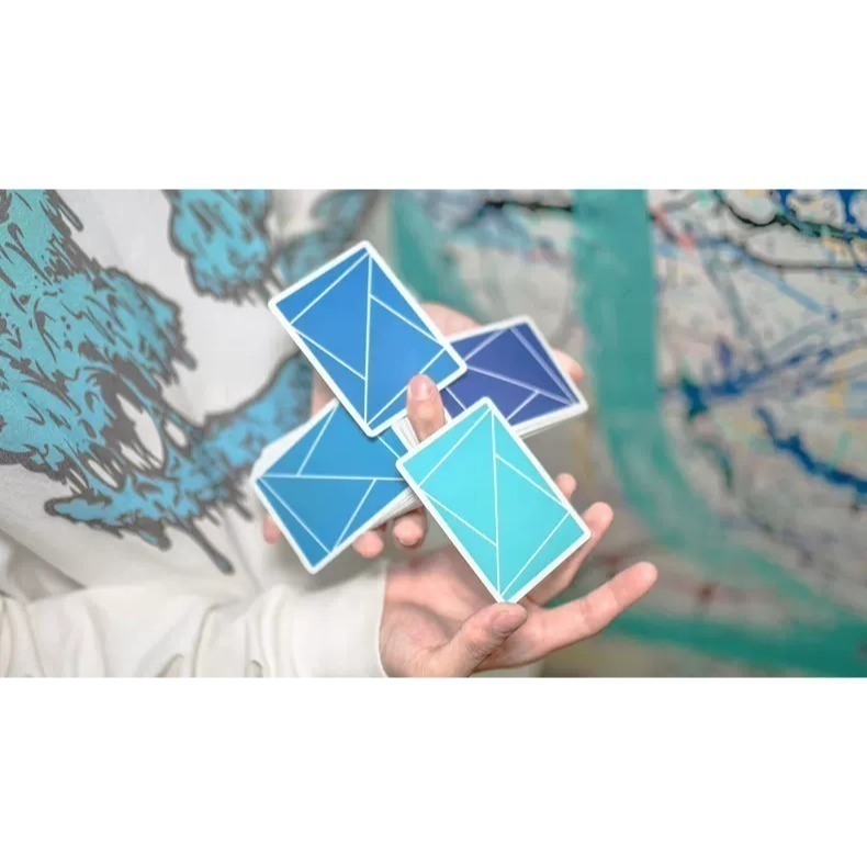 【千葉撲克】現貨 Flexible 漸層藍色 撲克牌 漸變 花切練習牌 tcc 收藏牌紙牌 uspcc 花切 台灣808-細節圖3