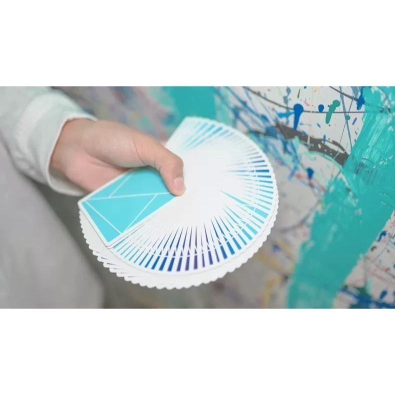 【千葉撲克】現貨 Flexible 漸層藍色 撲克牌 漸變 花切練習牌 tcc 收藏牌紙牌 uspcc 花切 台灣808-細節圖5