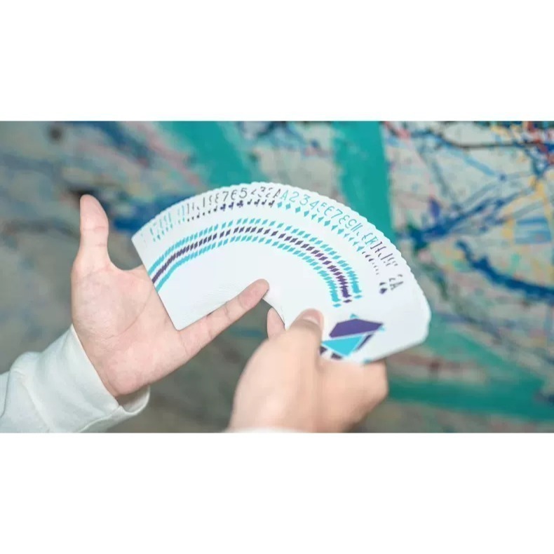 【千葉撲克】現貨 Flexible 漸層藍色 撲克牌 漸變 花切練習牌 tcc 收藏牌紙牌 uspcc 花切 台灣808-細節圖6