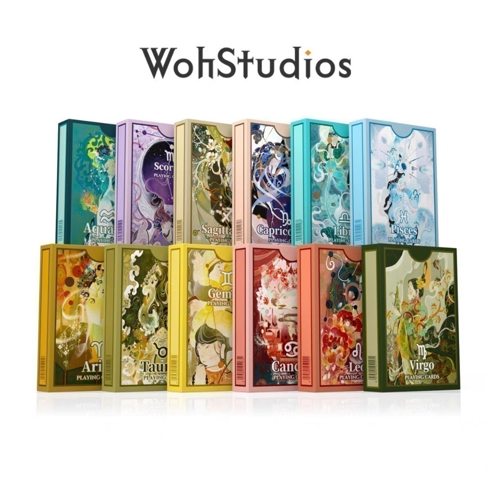 【千葉撲克】現貨 轉生丹十二星座 撲克牌 十二星座撲克牌 占星 星座 花切撲克牌 花切練習牌 收藏 魔術-細節圖3
