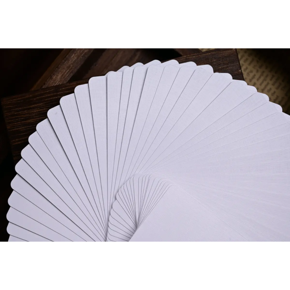 【千葉撲克】現貨 TS壓薄 花切魔術純白練習牌 撲克牌 高性價比 kingstar 空白牌 花切專用牌 魔術道具 白白牌-細節圖3