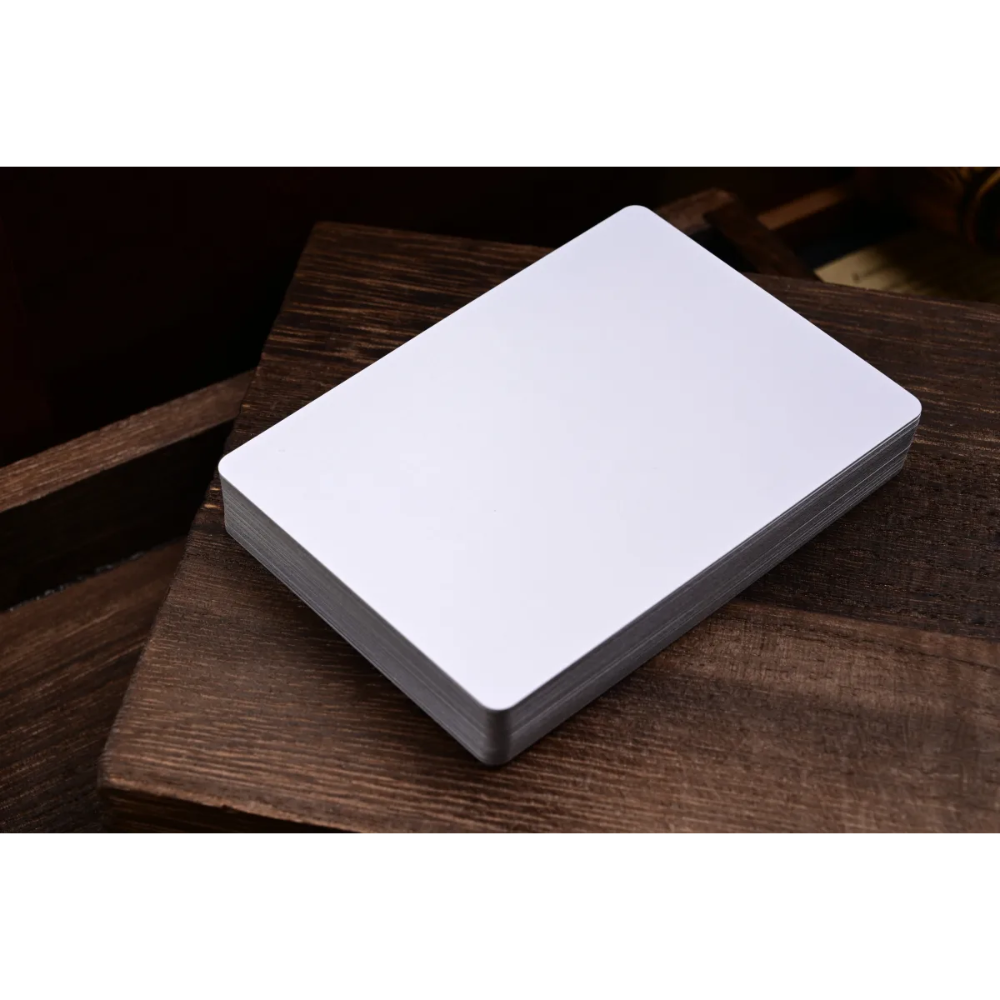 【千葉撲克】現貨 TS壓薄 花切魔術純白練習牌 撲克牌 高性價比 kingstar 空白牌 花切專用牌 魔術道具 白白牌-細節圖5