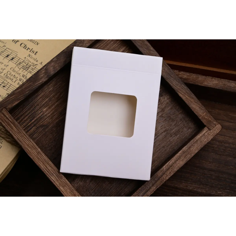 【千葉撲克】現貨 TS壓薄 花切魔術純白練習牌 撲克牌 高性價比 kingstar 空白牌 花切專用牌 魔術道具 白白牌-細節圖6