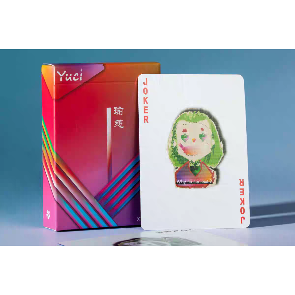 【千葉撲克】現貨 瑜慈X1彩虹 撲克牌 彩色燙金 yuci rainbow 花切練習牌 撲克牌 魔術道具 收藏牌-細節圖2