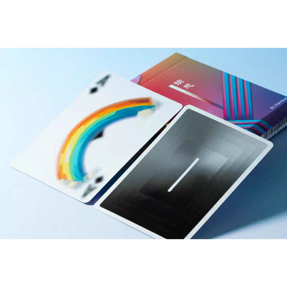 【千葉撲克】現貨 瑜慈X1彩虹 撲克牌 彩色燙金 yuci rainbow 花切練習牌 撲克牌 魔術道具 收藏牌-細節圖5