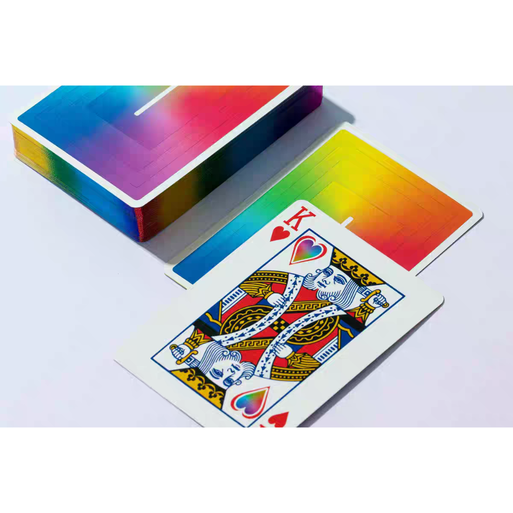 【千葉撲克】現貨 瑜慈X1彩虹 撲克牌 彩色燙金 yuci rainbow 花切練習牌 撲克牌 魔術道具 收藏牌-細節圖7