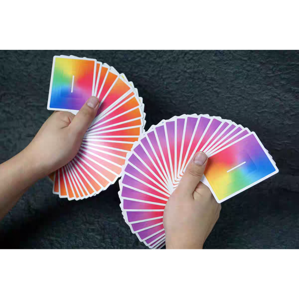 【千葉撲克】現貨 瑜慈X1彩虹 撲克牌 彩色燙金 yuci rainbow 花切練習牌 撲克牌 魔術道具 收藏牌-細節圖10