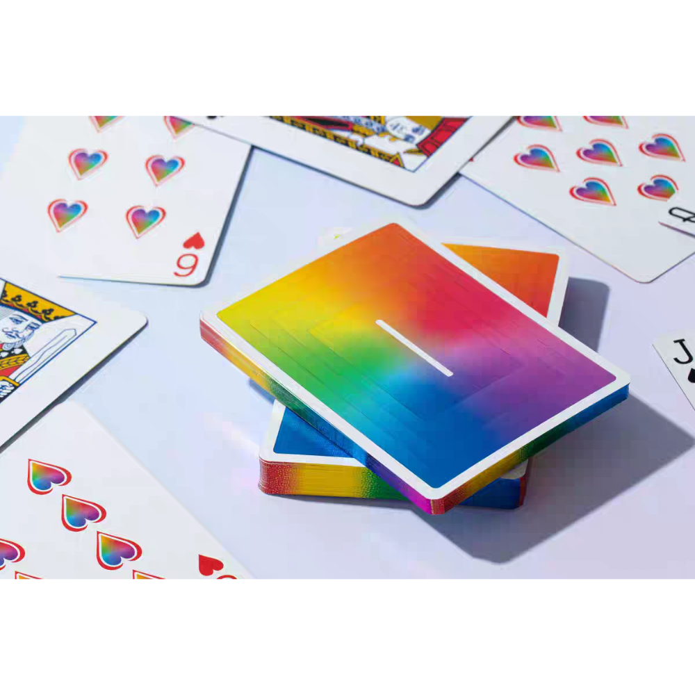 【千葉撲克】現貨 瑜慈X1彩虹 撲克牌 彩色燙金 yuci rainbow 花切練習牌 撲克牌 魔術道具 收藏牌-細節圖9