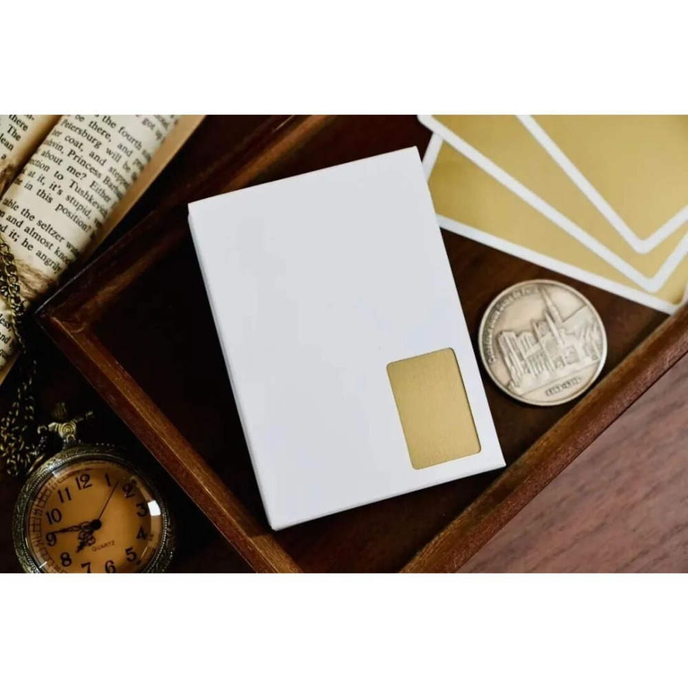 【千葉撲克】現貨 TS壓薄 金屬油墨 撲克牌 花切魔術純白練習牌 黑芯紙 kingstar 空白牌魔術道具 白白牌-細節圖7