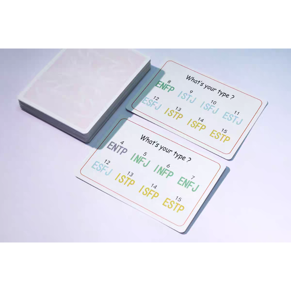 【千葉撲克】現貨 瑜慈 mbti 撲克牌 讀心魔術效果 十六型人格 星座 玄學 花切撲克牌 練習牌 魔術道具 收藏牌-細節圖9