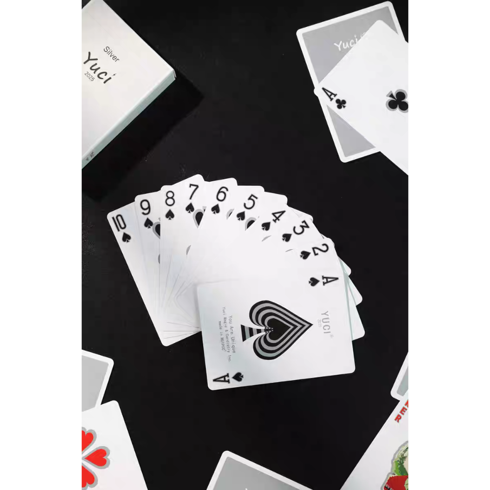 【千葉撲克】現貨 瑜慈Logo 金屬油墨 撲克牌 Holo鐳射工藝 魔術 收藏牌 花切專用牌 禮物 紙牌 渡邊燙金-細節圖8