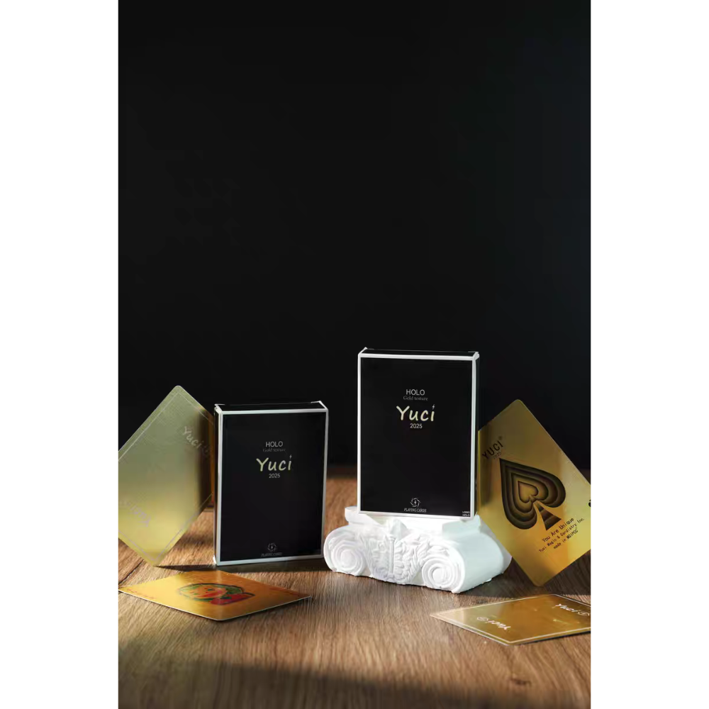 【千葉撲克】現貨 瑜慈Logo 金屬油墨 撲克牌 Holo鐳射工藝 魔術 收藏牌 花切專用牌 禮物 紙牌 渡邊燙金-細節圖9