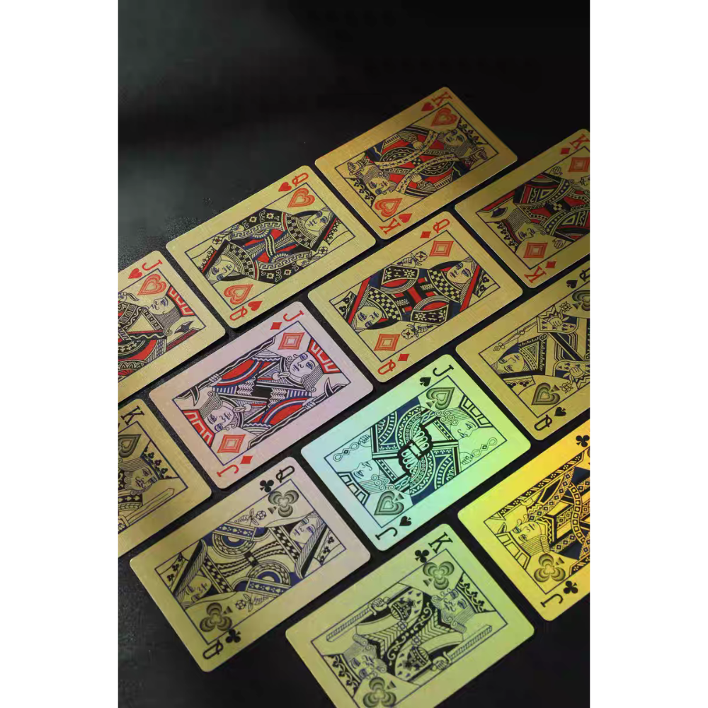 【千葉撲克】現貨 瑜慈Logo 金屬油墨 撲克牌 Holo鐳射工藝 魔術 收藏牌 花切專用牌 禮物 紙牌 渡邊燙金-細節圖11