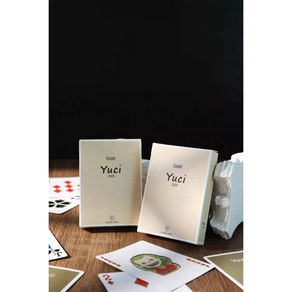 【千葉撲克】現貨 瑜慈Logo 金屬油墨 撲克牌 Holo鐳射工藝 魔術 收藏牌 花切專用牌 禮物 紙牌 渡邊燙金-細節圖2