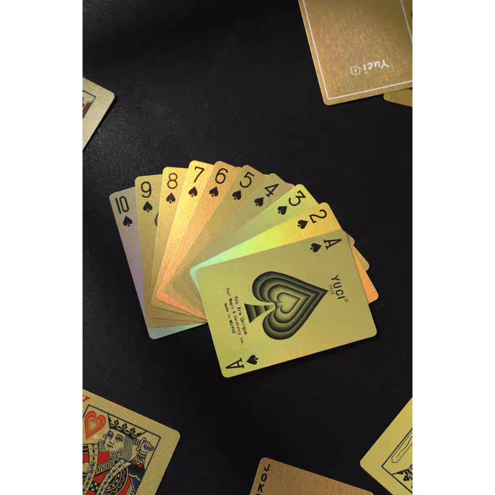 【千葉撲克】現貨 瑜慈Logo 金屬油墨 撲克牌 Holo鐳射工藝 魔術 收藏牌 花切專用牌 禮物 紙牌 渡邊燙金-細節圖10