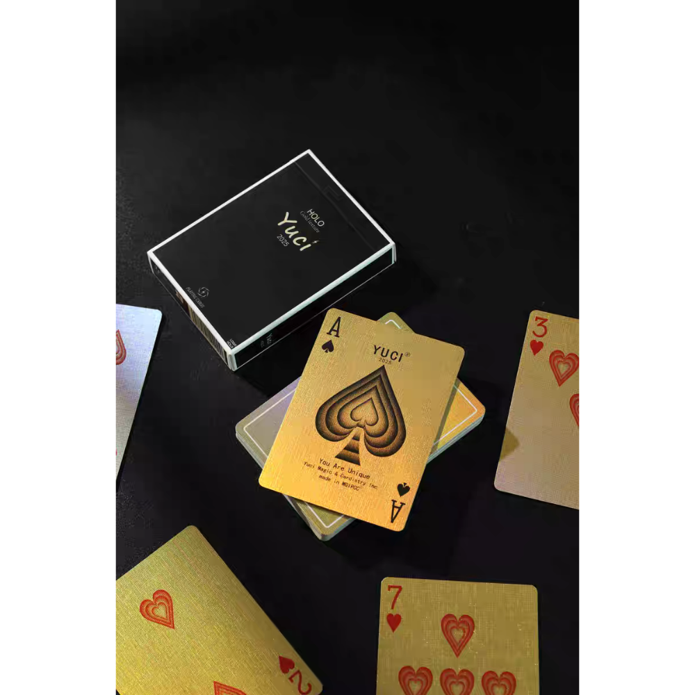 【千葉撲克】現貨 瑜慈Logo 金屬油墨 撲克牌 Holo鐳射工藝 魔術 收藏牌 花切專用牌 禮物 紙牌 渡邊燙金-規格圖11