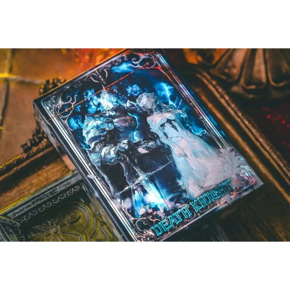 【千葉撲克】現貨 死亡騎士 鐳射浮雕工藝 收藏 撲克牌 花切練習牌 魔術道具 收藏牌 紙牌 uspcc 花切專用牌-細節圖3