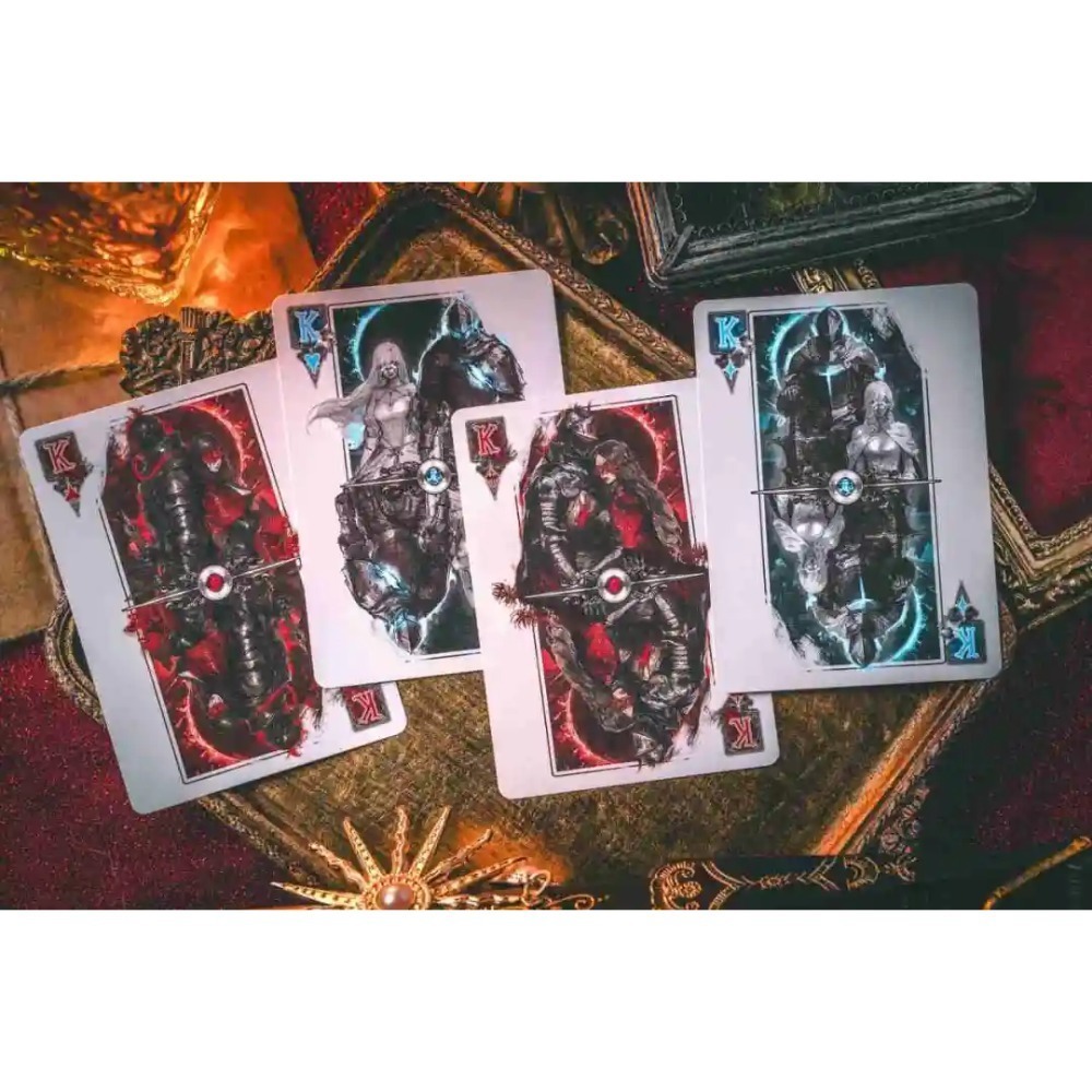 【千葉撲克】現貨 死亡騎士 鐳射浮雕工藝 收藏 撲克牌 花切練習牌 魔術道具 收藏牌 紙牌 uspcc 花切專用牌-細節圖11