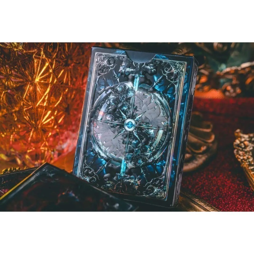 【千葉撲克】現貨 死亡騎士 鐳射浮雕工藝 收藏 撲克牌 花切練習牌 魔術道具 收藏牌 紙牌 uspcc 花切專用牌-細節圖4