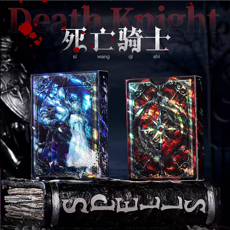 【千葉撲克】現貨 死亡騎士 鐳射浮雕工藝 收藏 撲克牌 花切練習牌 魔術道具 收藏牌 紙牌 uspcc 花切專用牌-規格圖11