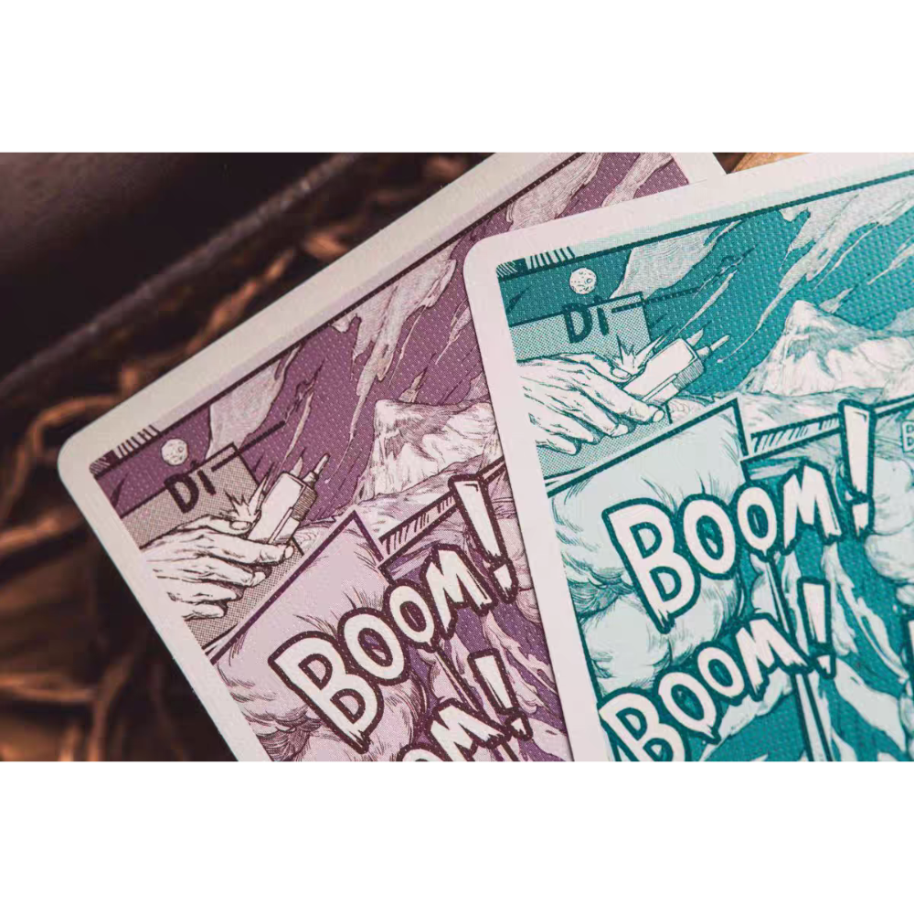 【千葉撲克】現貨 藝術就是Boom 漫畫 撲克牌 kingstar 藍色 粉色 藝術就是爆炸 練習牌 花切 收藏牌 魔術-細節圖7