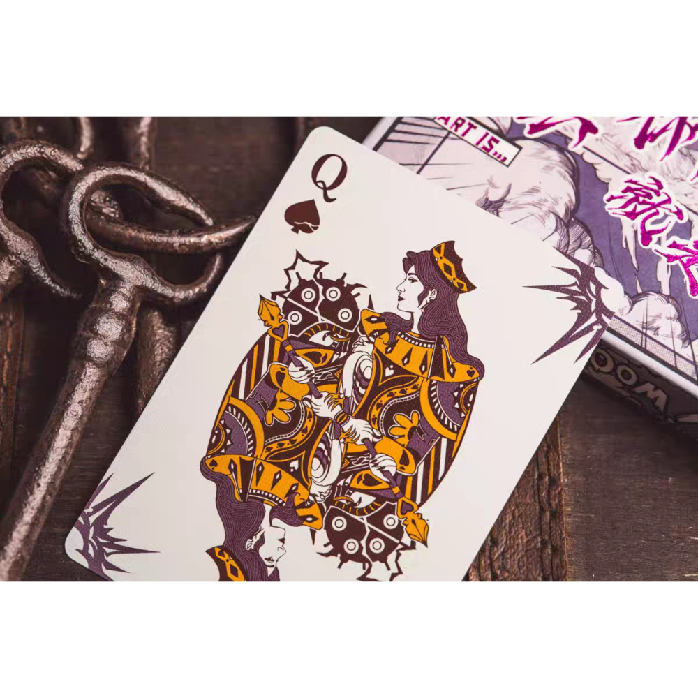 【千葉撲克】現貨 藝術就是Boom 漫畫 撲克牌 kingstar 藍色 粉色 藝術就是爆炸 練習牌 花切 收藏牌 魔術-細節圖10