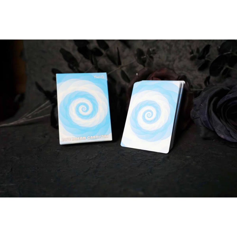 【千葉撲克】現貨 愛與夢境藍色款 撲克牌 布紋 無點數 魔術 收藏牌 花切專用牌 禮物 練習牌 紙牌 渡邊燙金-細節圖4