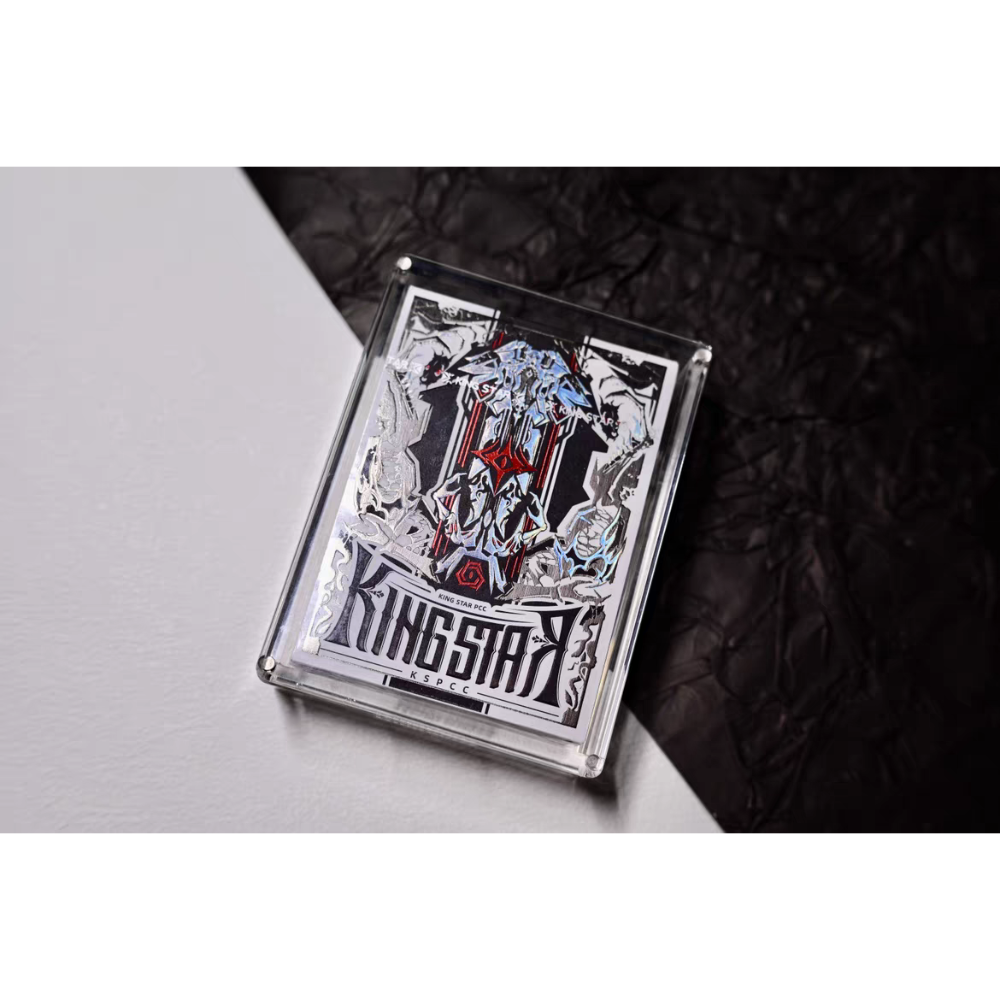 【千葉撲克】現貨 水晶撲克收藏展示盒 Kingstar 透明壓克力牌盒 空氣收納牌盒 花切練習牌 紙牌 撲克保鏢-細節圖4