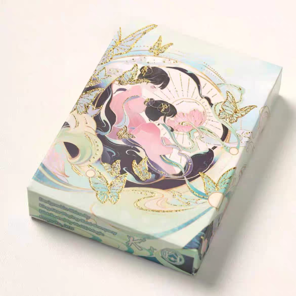 【千葉撲克】現貨 花月霓裳 古風撲克牌 V1 夜幕 V2 荷塘月色 國風 中華 撲克牌 練習牌 花切牌 收藏牌 魔術道具-規格圖7