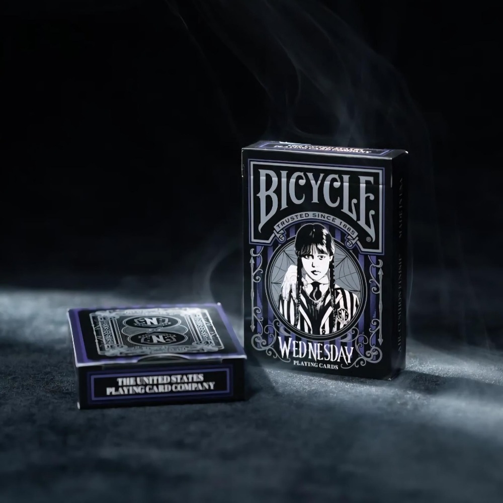 【千葉撲克】現貨 Bicycle x Wednesday 星期三 撲克牌 聯名 練習牌 魔術收藏牌 紙牌 uspcc-細節圖2