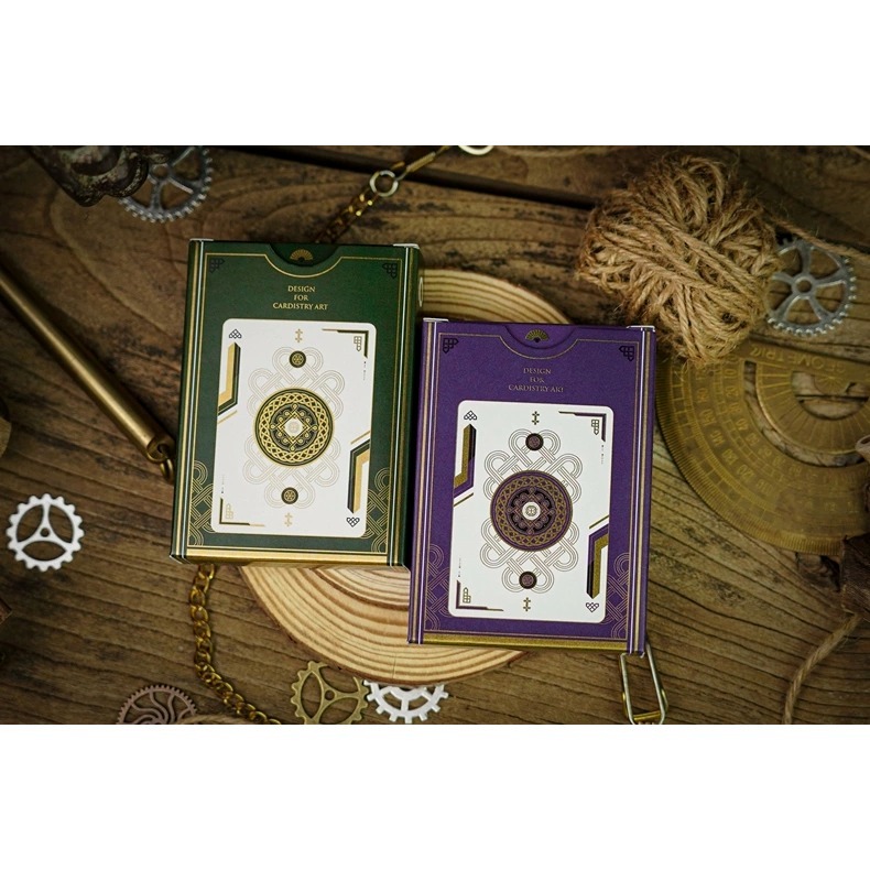 【千葉撲克】現貨 Tcc撲克 傾城系列 墨綠 焉紫 無點數撲克 花切撲克牌 收藏牌 魔術道具 練習牌 紙牌-細節圖5