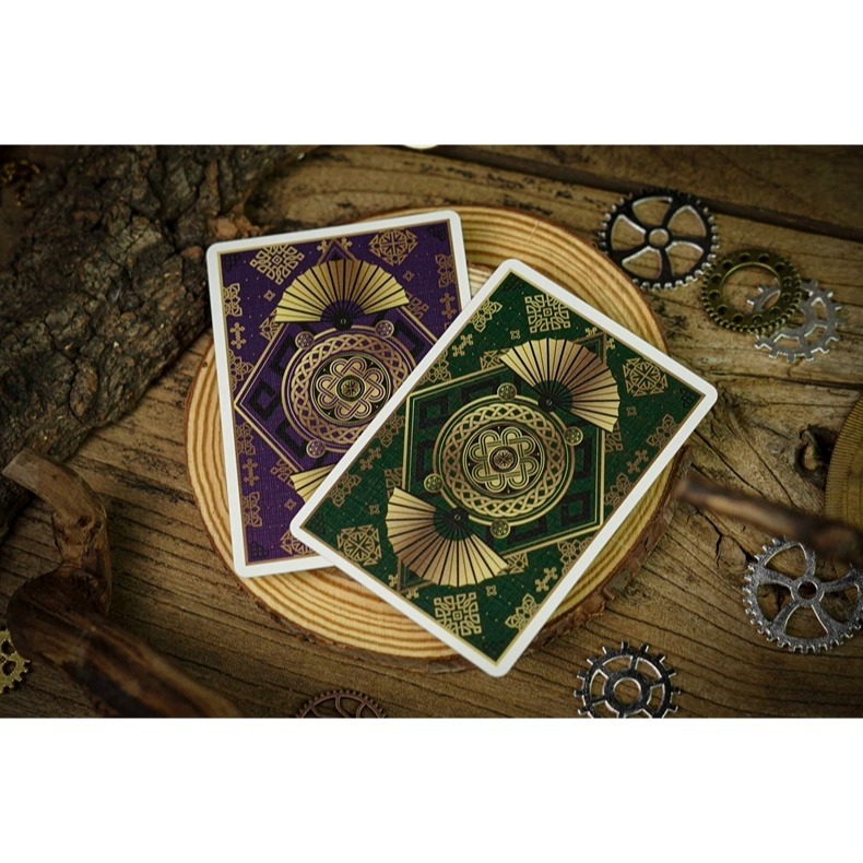 【千葉撲克】現貨 Tcc撲克 傾城系列 墨綠 焉紫 無點數撲克 花切撲克牌 收藏牌 魔術道具 練習牌 紙牌-細節圖6