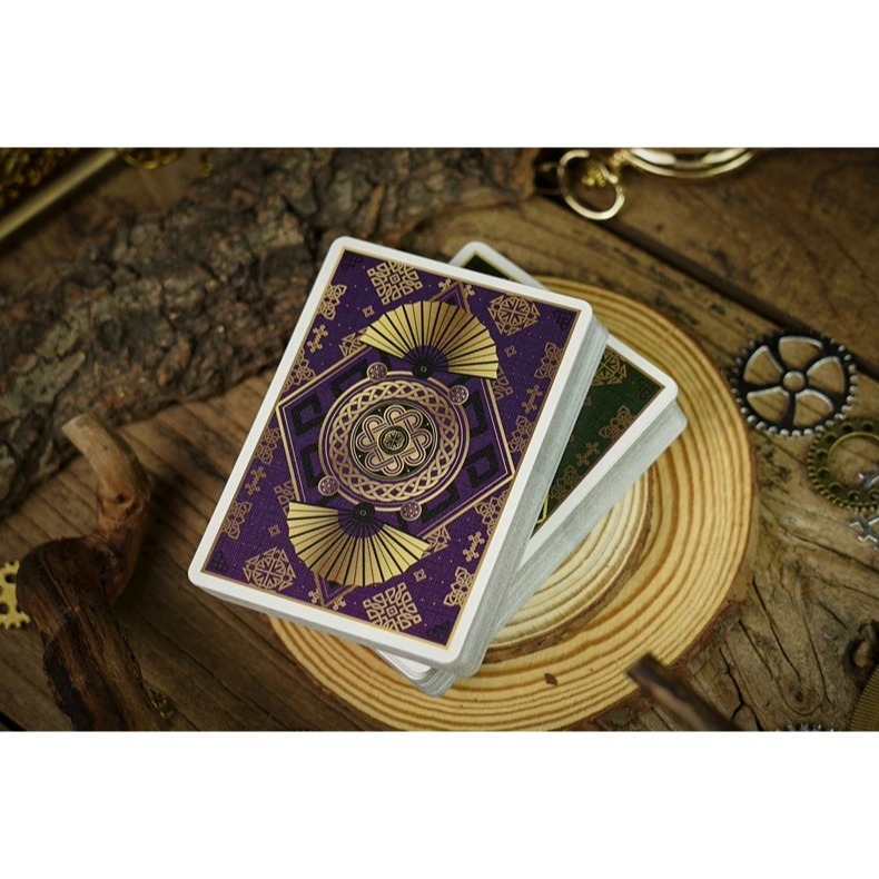 【千葉撲克】現貨 Tcc撲克 傾城系列 墨綠 焉紫 無點數撲克 花切撲克牌 收藏牌 魔術道具 練習牌 紙牌-細節圖7