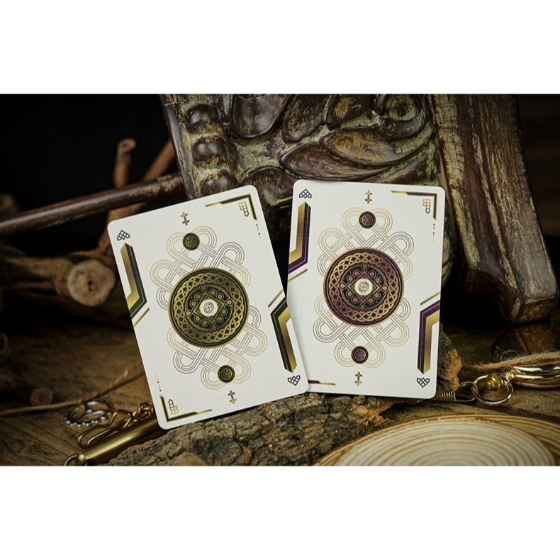 【千葉撲克】現貨 Tcc撲克 傾城系列 墨綠 焉紫 無點數撲克 花切撲克牌 收藏牌 魔術道具 練習牌 紙牌-細節圖8