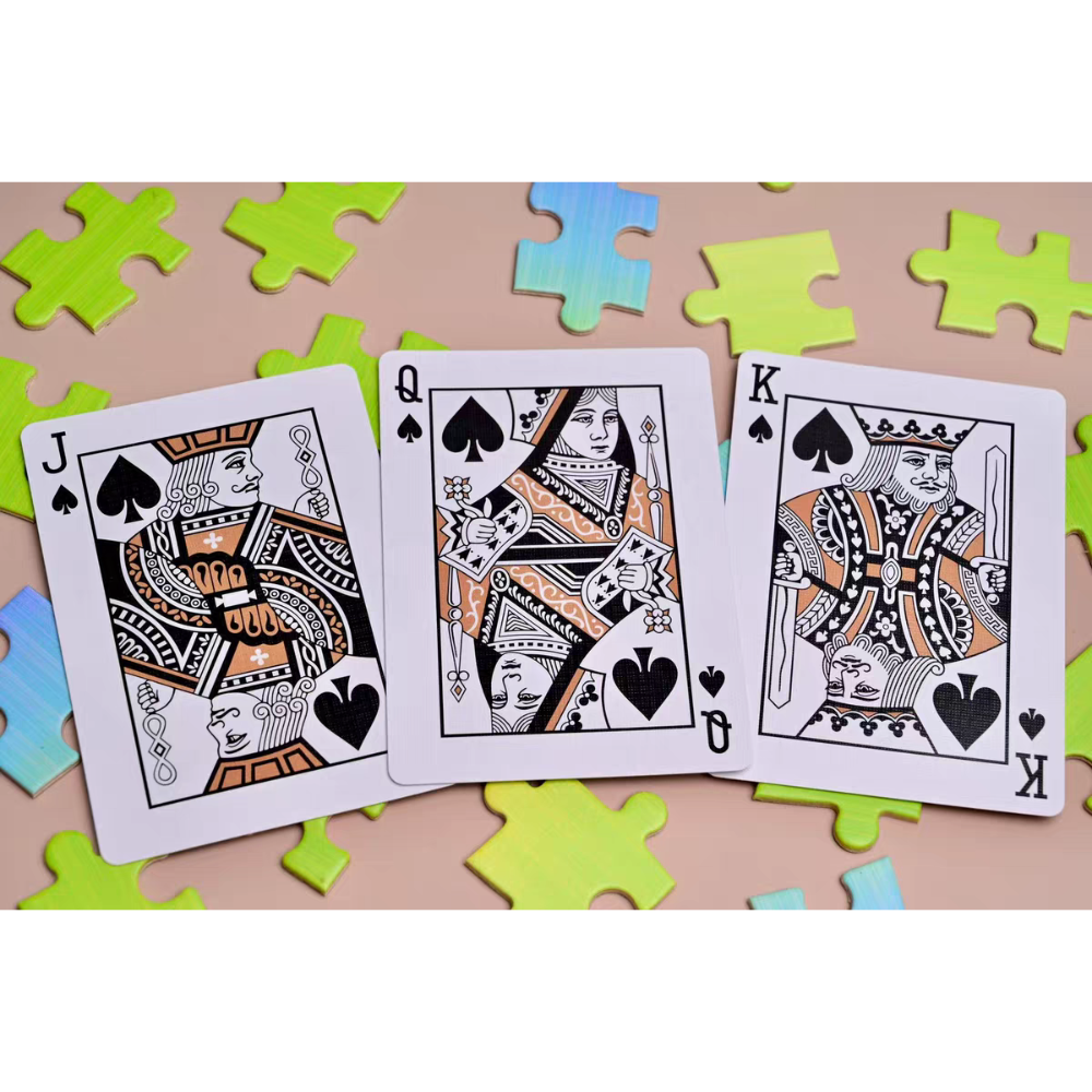 【千葉撲克】現貨 拼圖 撲克牌 Puzzle Kingstar 收藏牌 魔術 花切專用牌 單車牌 禮物 紙牌 練習牌-細節圖5