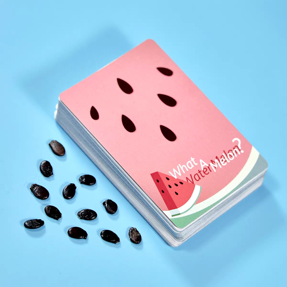 【千葉撲克】現貨 西瓜 清新水果 撲克牌 水果撲克牌 收藏牌 魔術 花切專用牌 單車牌 禮物 紙牌 uspcc 練習牌-細節圖4