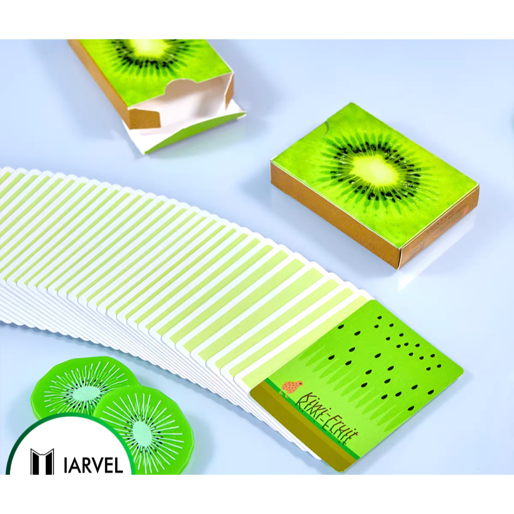 【千葉撲克】現貨 奇異果 Kiwi 清新水果 撲克牌 iarvel出品 收藏牌 魔術 花切專用牌 單車牌 禮物 紙牌-細節圖3