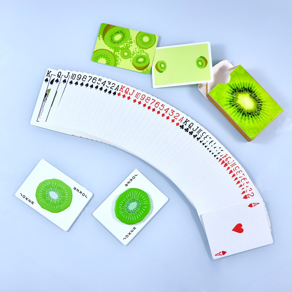 【千葉撲克】現貨 奇異果 Kiwi 清新水果 撲克牌 iarvel出品 收藏牌 魔術 花切專用牌 單車牌 禮物 紙牌-細節圖5