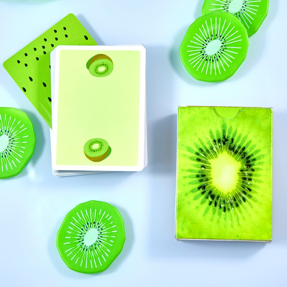 【千葉撲克】現貨 奇異果 Kiwi 清新水果 撲克牌 iarvel出品 收藏牌 魔術 花切專用牌 單車牌 禮物 紙牌-細節圖8