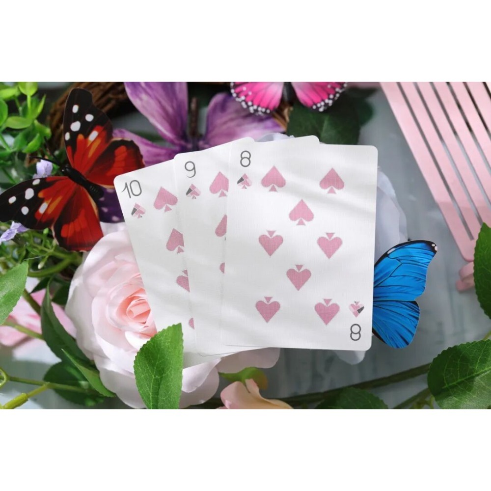 【千葉撲克】現貨 粉PINK 撲克牌 金屬油墨 收藏牌 魔術 花切專用牌 單車牌 禮物 紙牌 渡邊燙金 練習牌-細節圖9