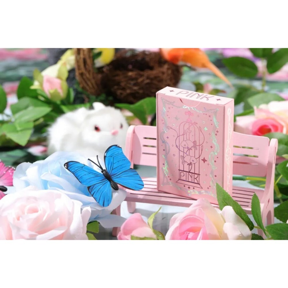 【千葉撲克】現貨 粉PINK 撲克牌 金屬油墨 收藏牌 魔術 花切專用牌 單車牌 禮物 紙牌 渡邊燙金 練習牌-細節圖10