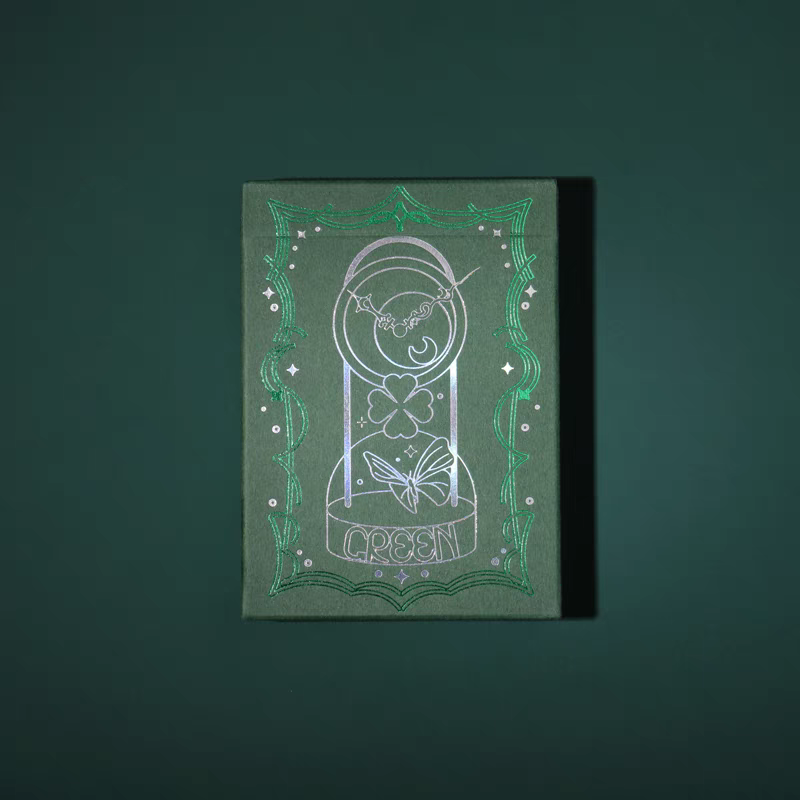 【千葉撲克】現貨 匯奇 Green 撲克牌 金屬油墨 鐳射工藝 花切撲克牌 花切牌 練習牌 收藏牌 魔術道具-細節圖4