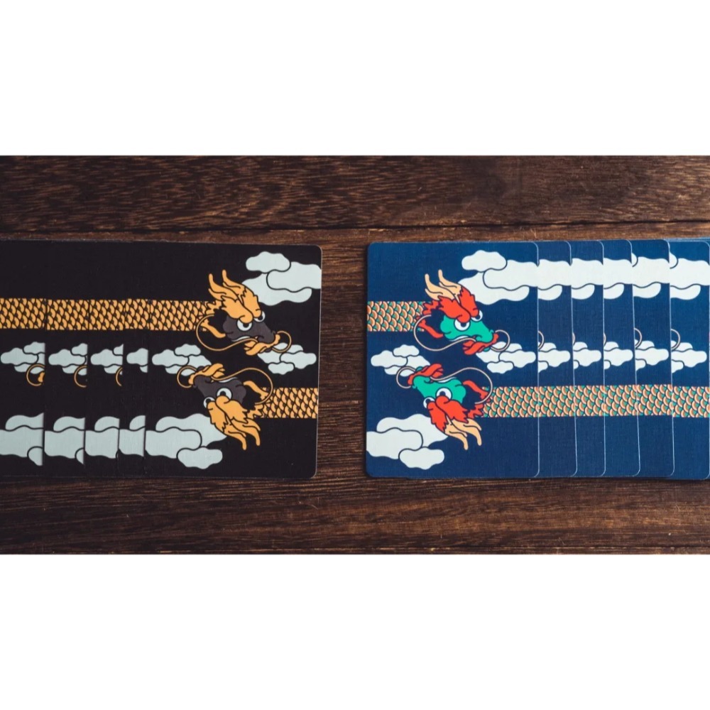 【千葉撲克】現貨 龍神 Dragon 金屬油墨工藝 花切 撲克牌 蒼雲藍龍 閃電黑龍 龍牌魔術收藏 花切專用牌 禮物紙牌-細節圖11
