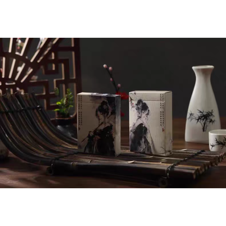 【千葉撲克】現貨 暗香疏影 撲克牌 古風 書法 國風 花切練習牌 魔術道具 收藏牌 紙牌 uspcc 花切專用牌-細節圖2