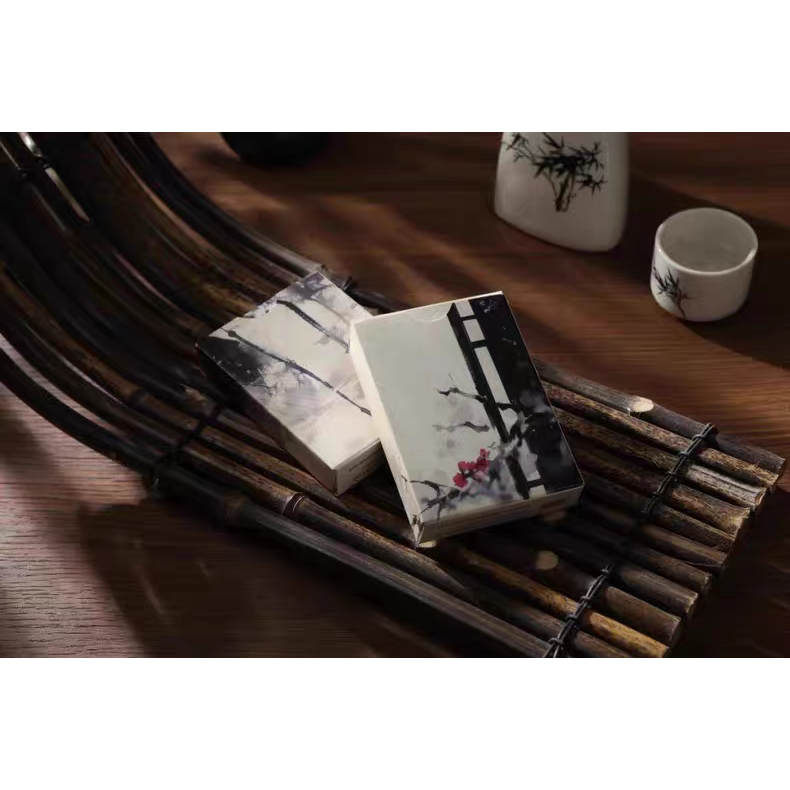 【千葉撲克】現貨 暗香疏影 撲克牌 古風 書法 國風 花切練習牌 魔術道具 收藏牌 紙牌 uspcc 花切專用牌-細節圖3