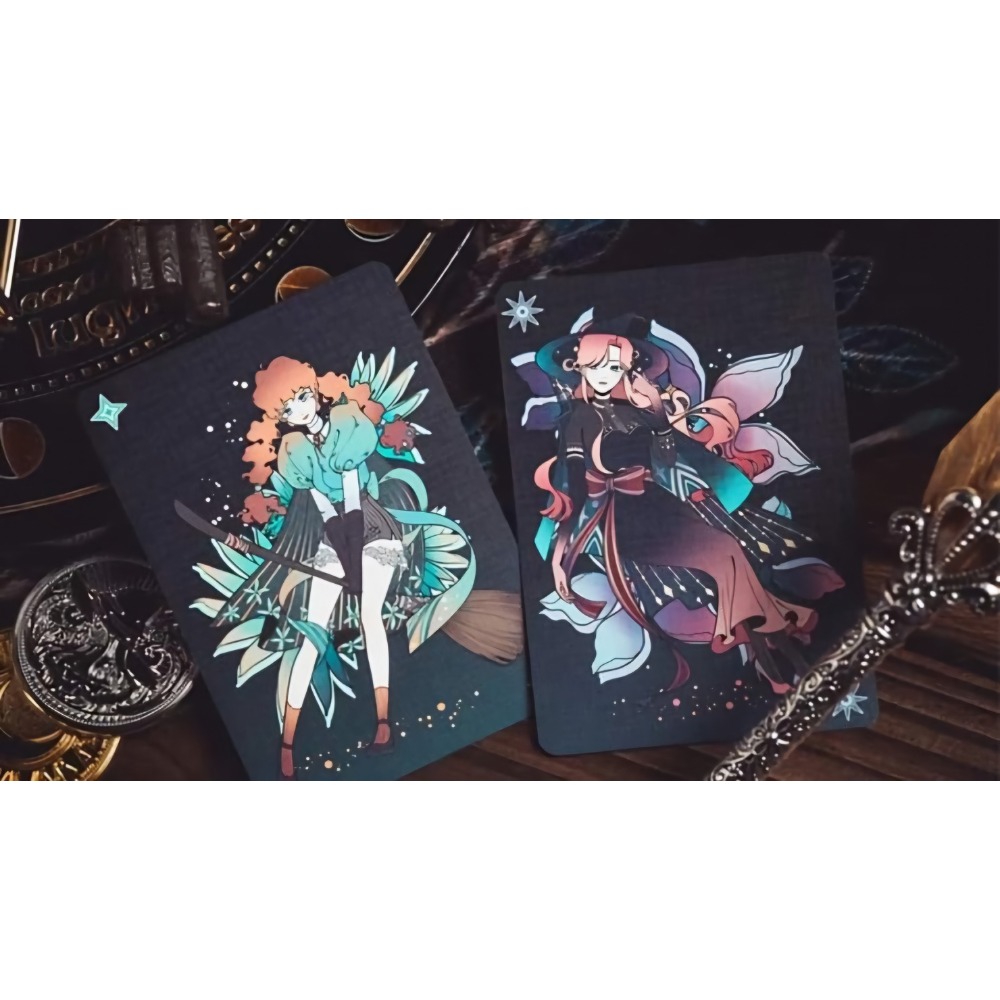 【千葉撲克】現貨 kingstar魔女 撲克牌 二次元 花切撲克牌 練習牌 收藏牌 魔術道具 ks撲克牌-細節圖3