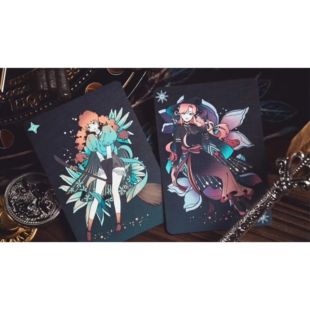 【千葉撲克】現貨 kingstar魔女 撲克牌 二次元 花切撲克牌 練習牌 收藏牌 魔術道具 ks撲克牌-細節圖3