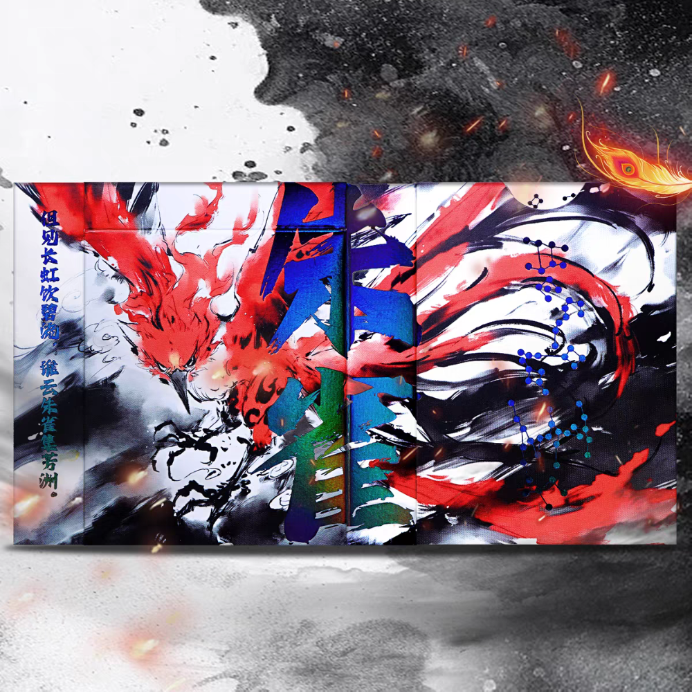 【千葉撲克】現貨 四大神獸 撲克牌 收藏牌 魔術 花切專用牌 單車牌 禮物 紙牌 uspcc 渡邊燙金 練習牌-規格圖11