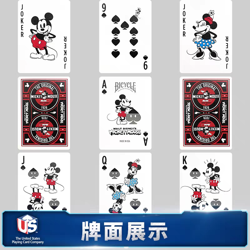 【千葉撲克】現貨 Bicycle 迪士尼米老鼠 米奇 撲克牌 經典款 USPCC紙牌 收藏牌 花切撲克 禮物 魔術 卡通-細節圖8
